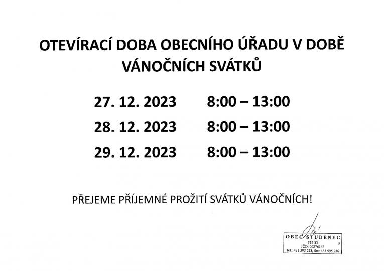 Omezení provozních hodin OÚ